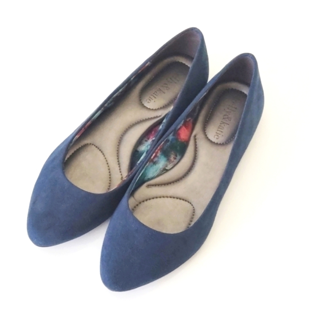 Kelly & Katie Teal Flats in Blue 6